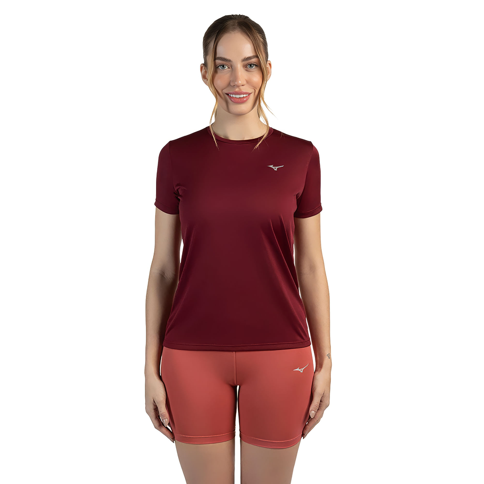 Camiseta de Treino Feminina Mizuno Energy - GG Vermelho