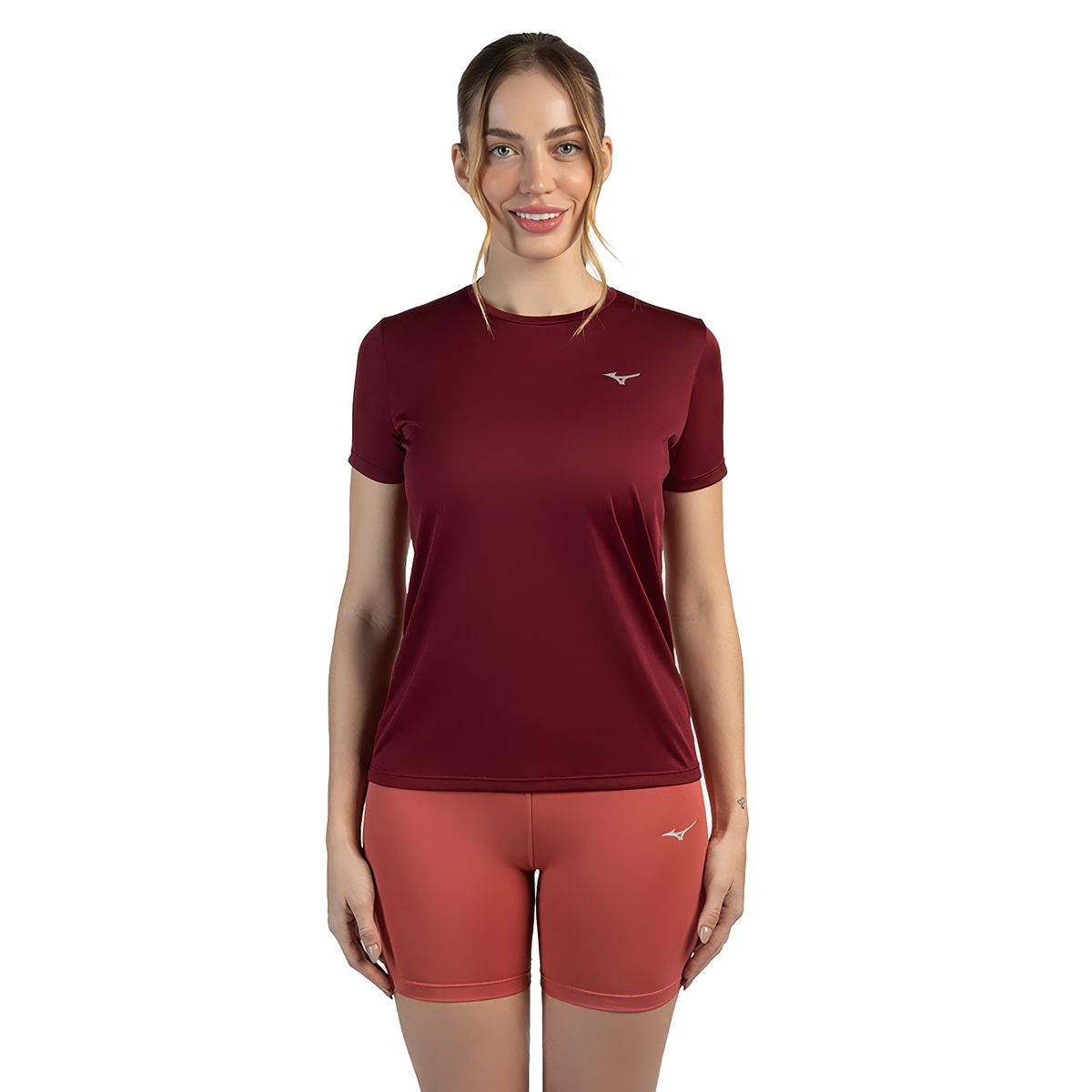 Camiseta de Treino Feminina Mizuno Energy P Vermelho