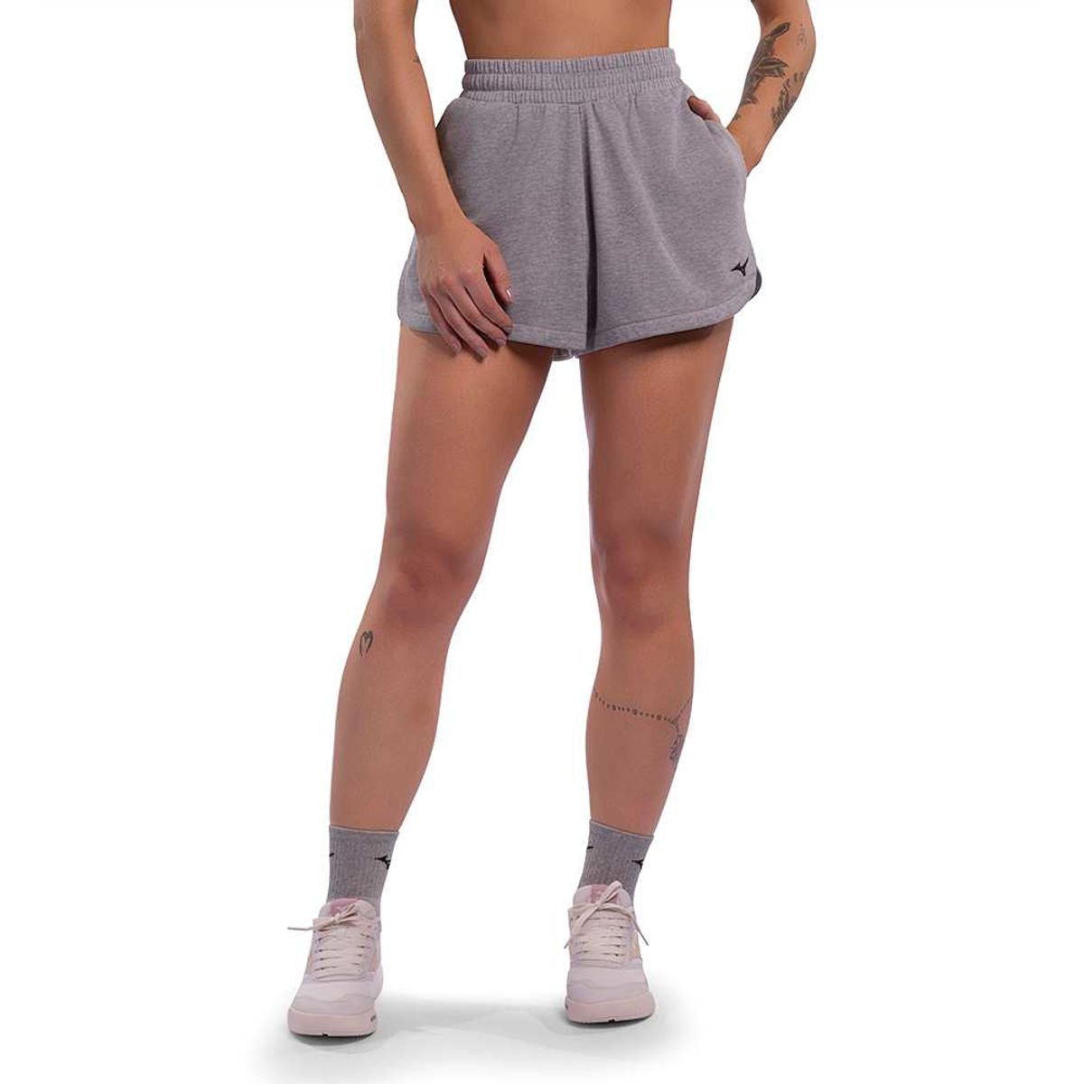 Shorts Casual Feminino Mizuno Heritage 2 M Cinza