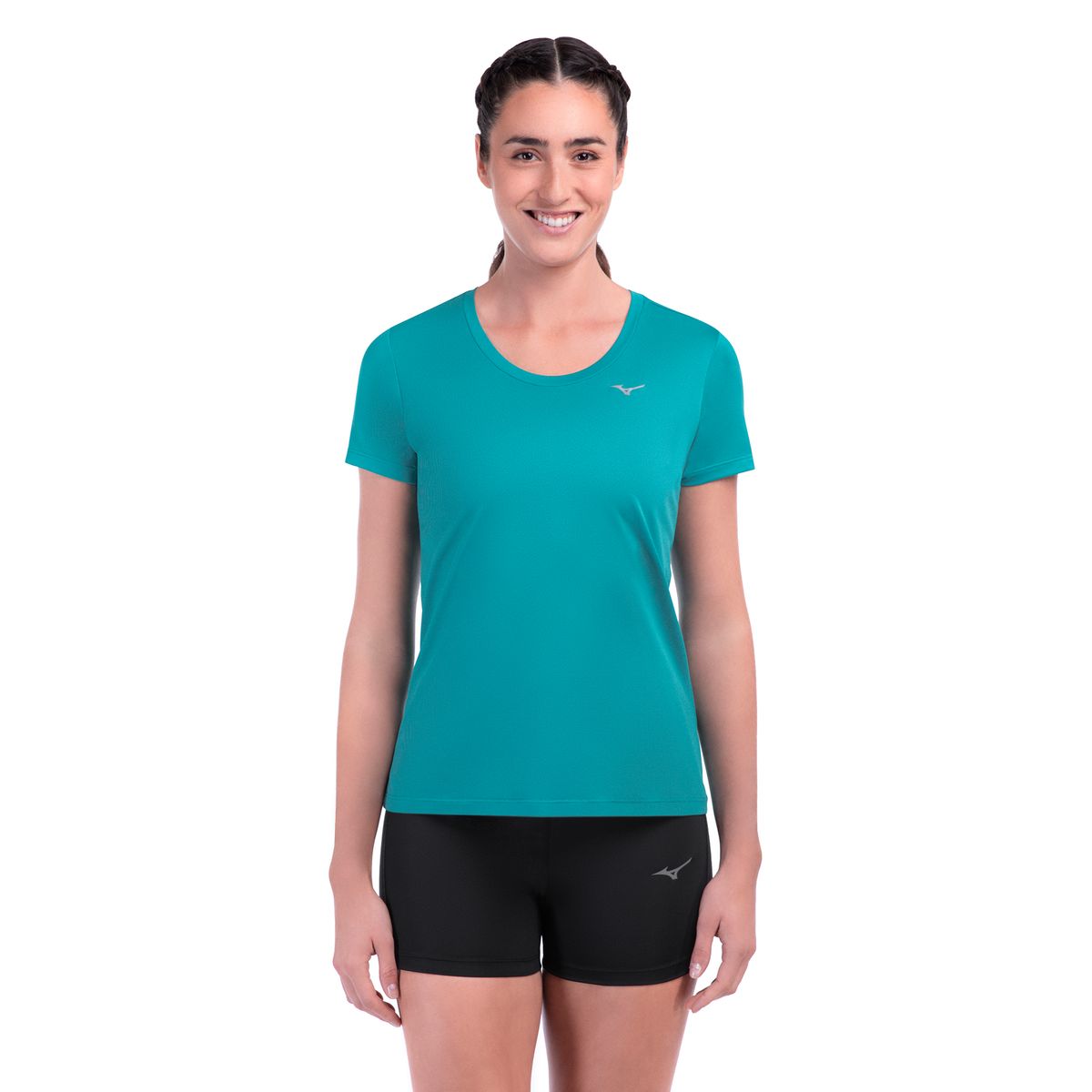 Camiseta de Corrida Mizuno Nirvana Feminina G Azul