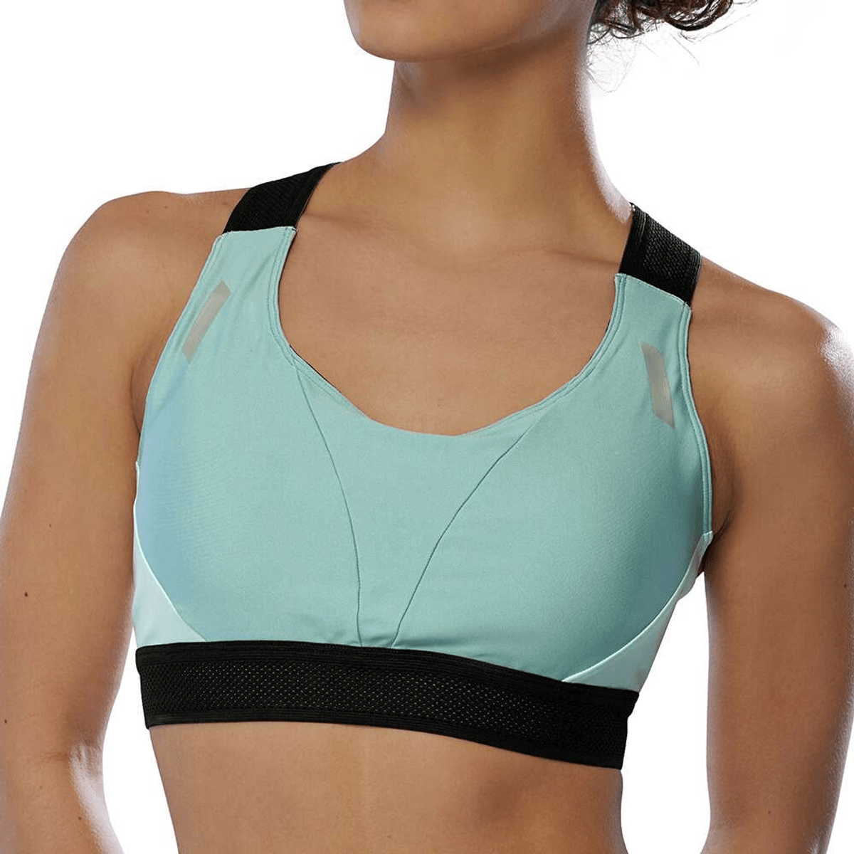 Top de Corrida Mizuno Tech High Support Feminino P Verde