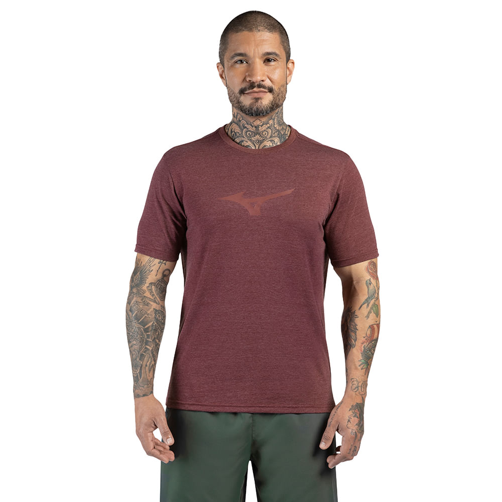 Camiseta de Treino Masculina Mizuno Lifestyle - GG Roxo