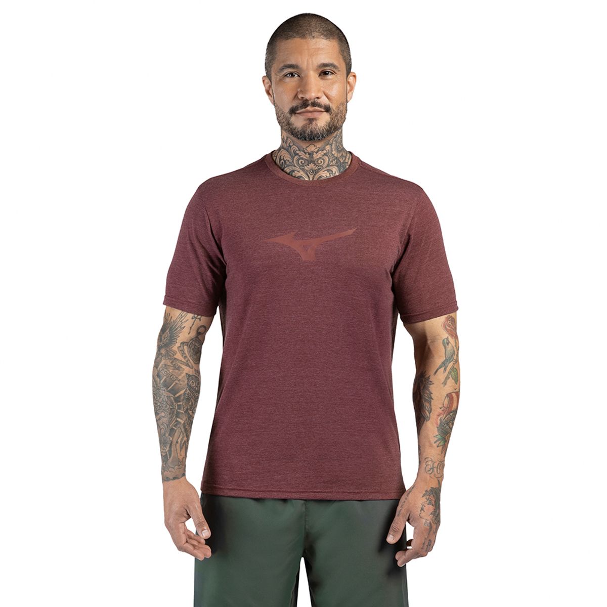 Camiseta de Treino Masculina Mizuno Lifestyle P Roxo