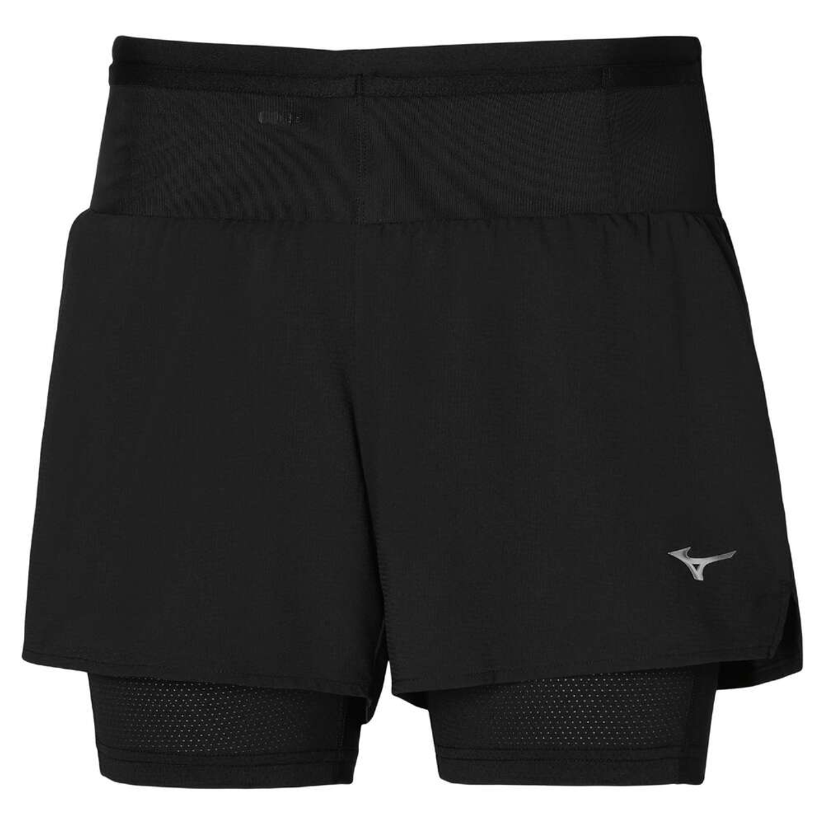 Shorts de Corrida Mizuno Trail ER 2in1 Feminino P Preto