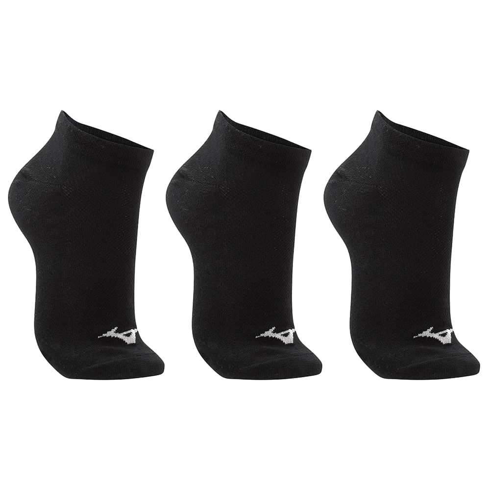 Kit Meia Sem Cano Mizuno Basic tam. 33-38 - Pacote com 3 pares
