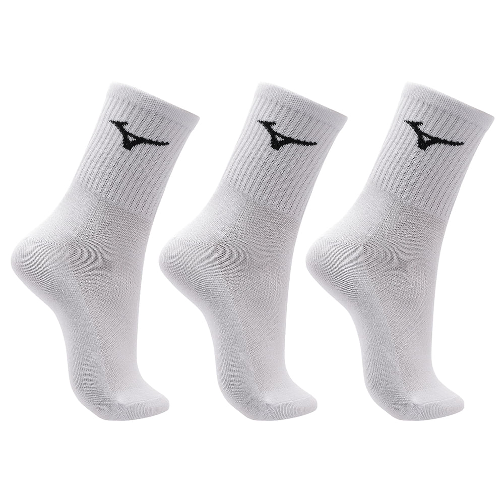 Kit Meia Cano Médio Mizuno Basic tam. 39-44 - Pacote com 3 pares