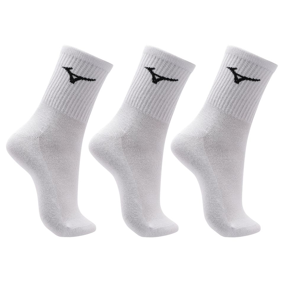 Kit Meia Cano Médio Mizuno Basic Tam. 33-38 - Pacote com 3 Pares