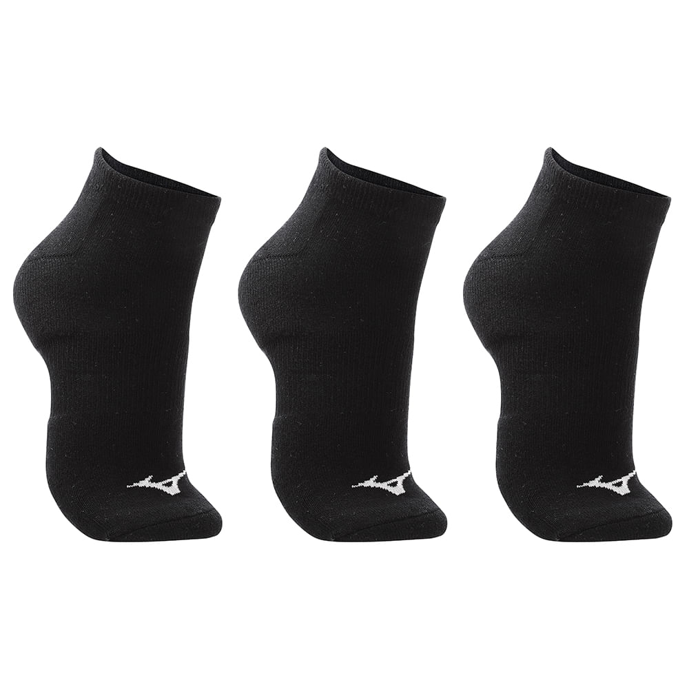 Kit Meia Sem Cano Mizuno Prime tam. 39-44 - Pacote com 3 pares