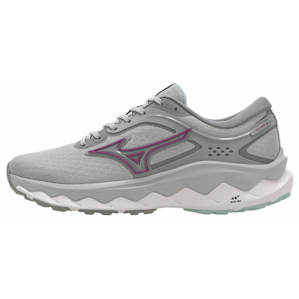 Tênis de Corrida Mizuno Wave Titan 3 36 Cinza