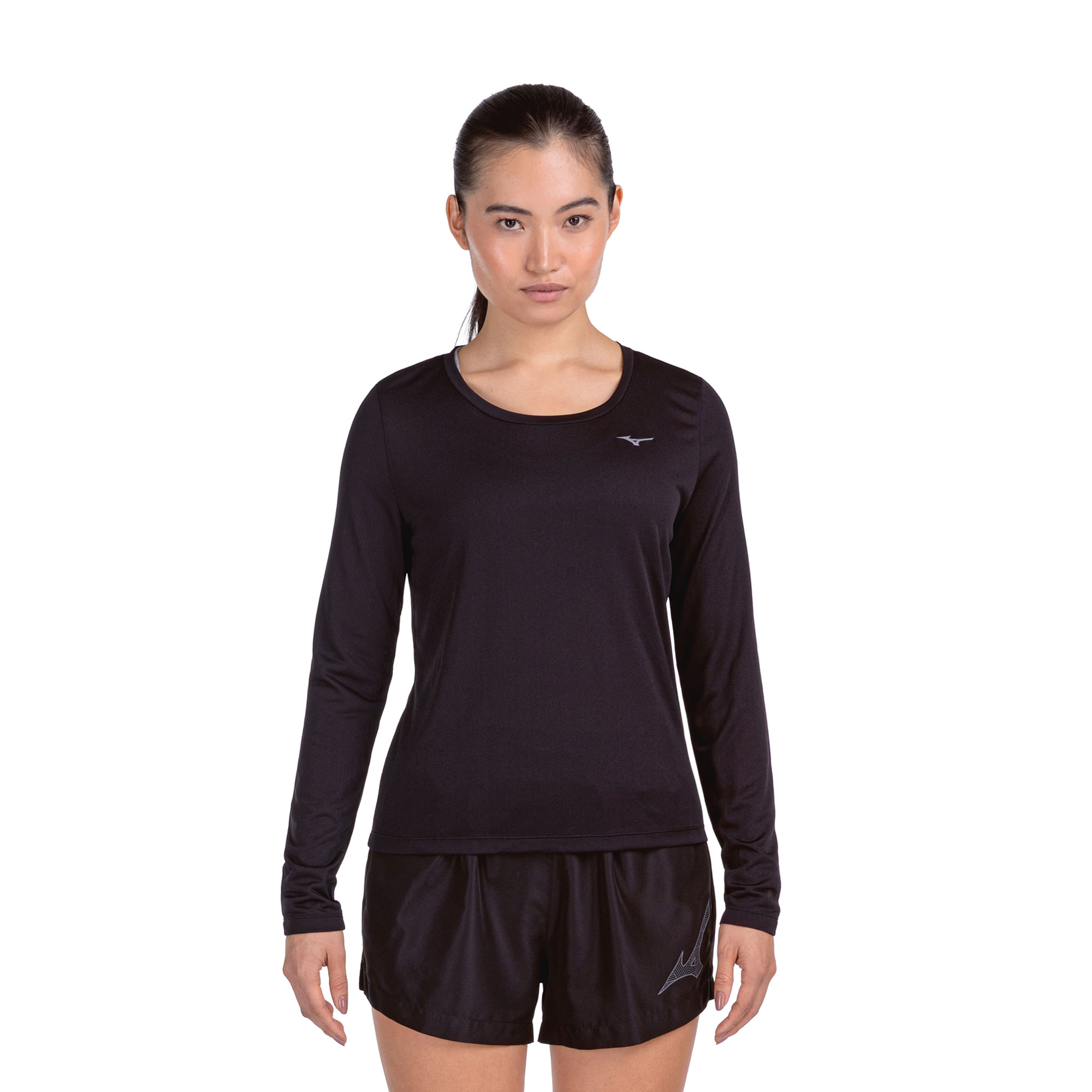 Camiseta de Corrida Manga Longa Mizuno Nirvana Feminina