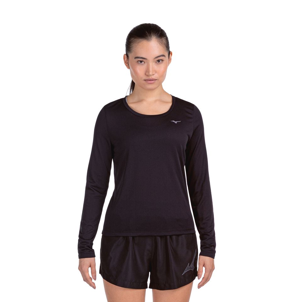 Camiseta de Corrida Manga Longa Mizuno Nirvana Feminina