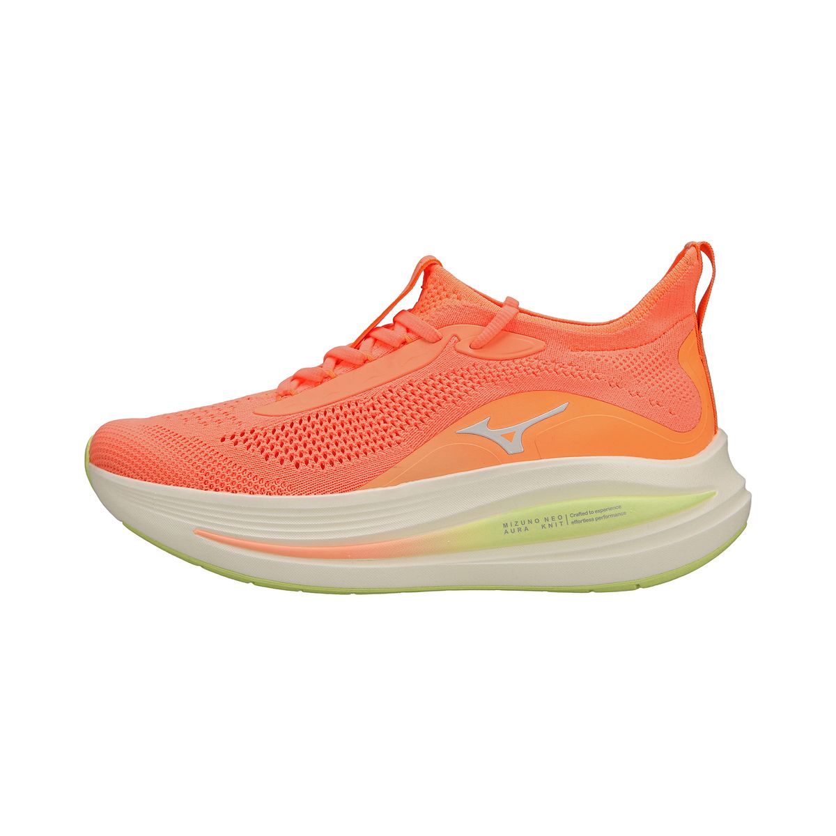 Tênis de Corrida Mizuno Neo Aura Knit 34 Laranja