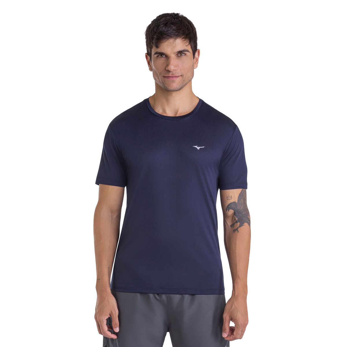 Camiseta de Corrida Mizuno Nirvana Masculina EG Azul