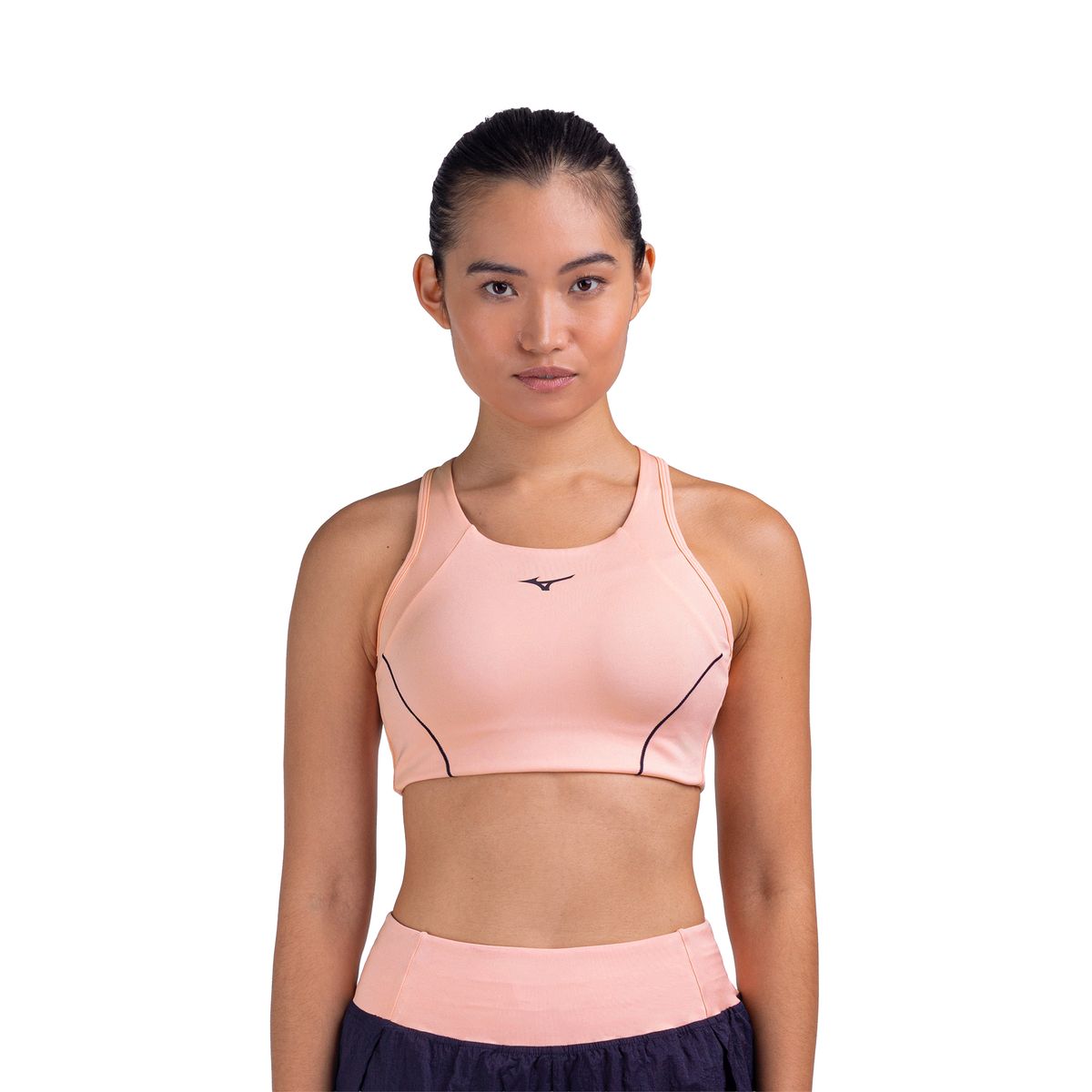 Top de Corrida Mizuno High 3 Feminino GG Rosa