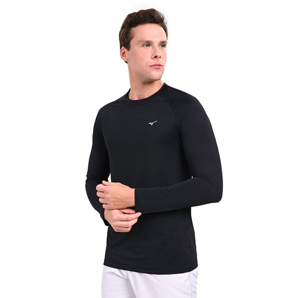 Camiseta Manga Longa de Treino Mizuno PRO UV +50 P Preto