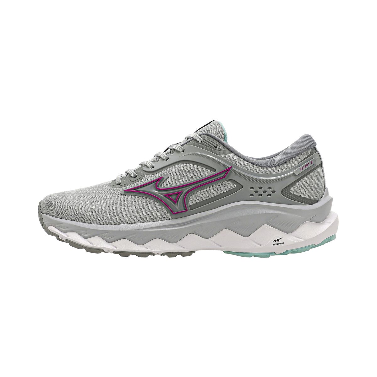 Tênis de Corrida Mizuno Wave Titan 3 36 Cinza