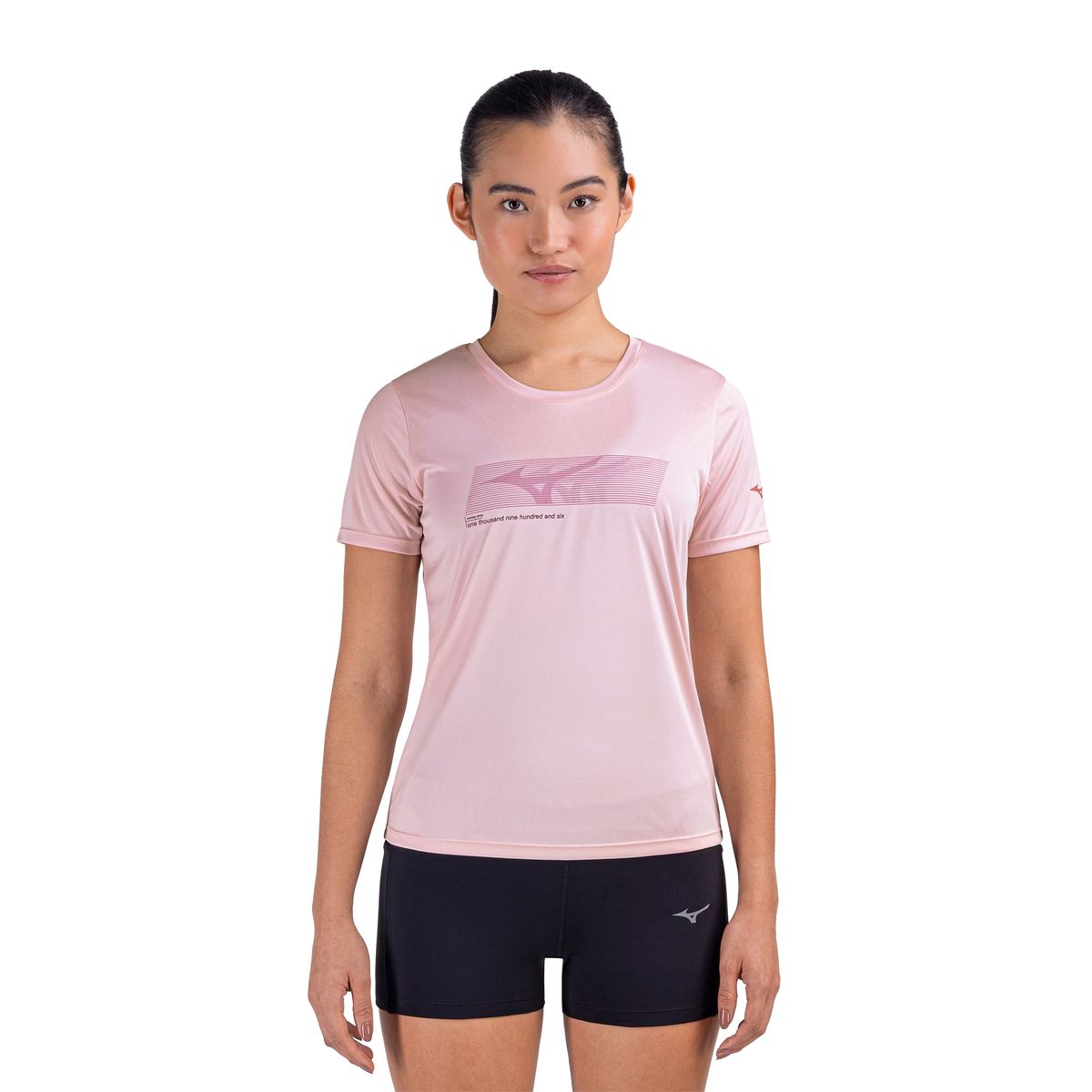 Camiseta de Corrida Mizuno Focus Stamp Feminina G3 Roxo