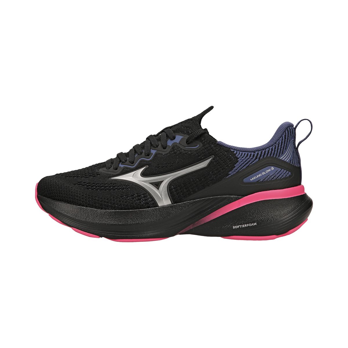 Tênis de Corrida Mizuno Glow 3 34 Preto