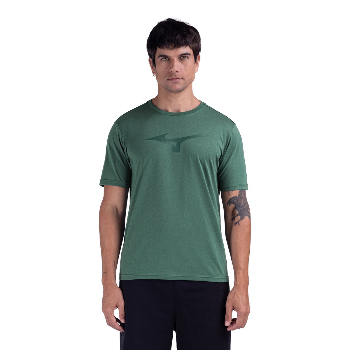 Camiseta Mizuno Basic Big Masculina GG Verde