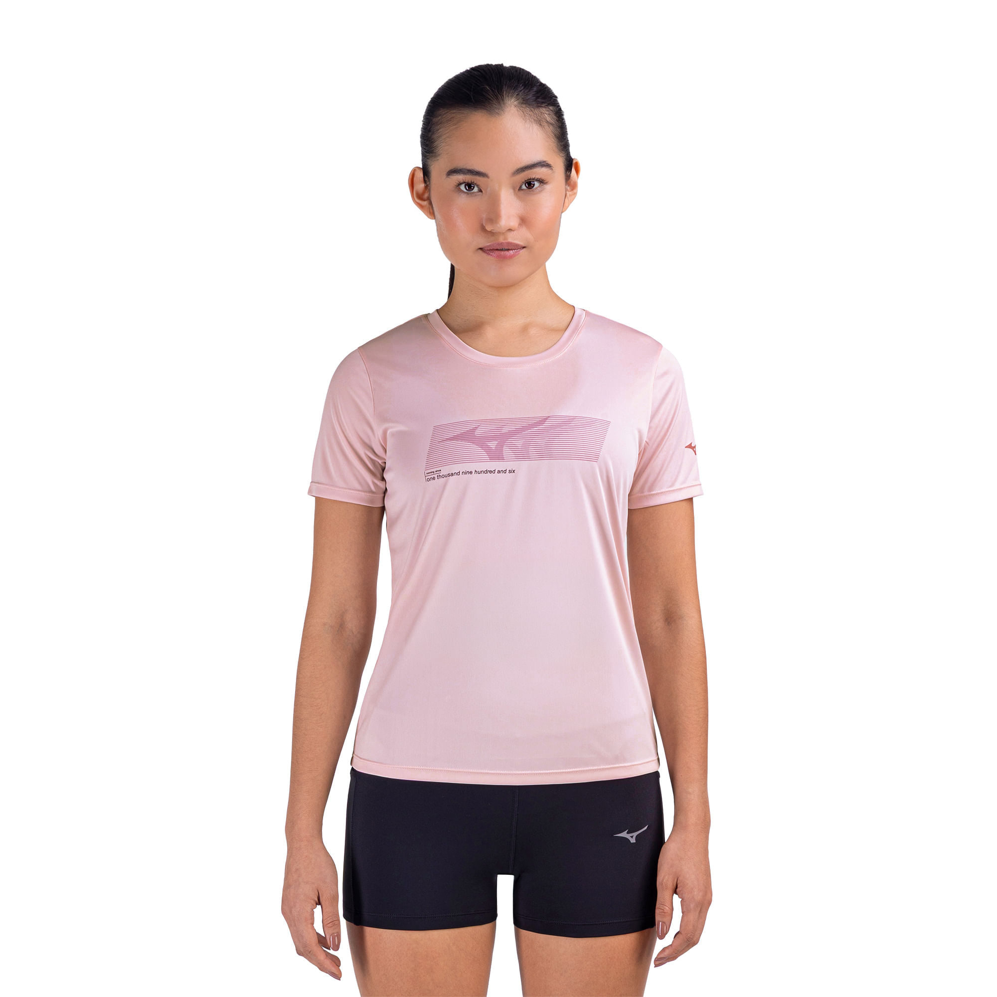 Camiseta de Corrida Mizuno Focus Stamp Feminina