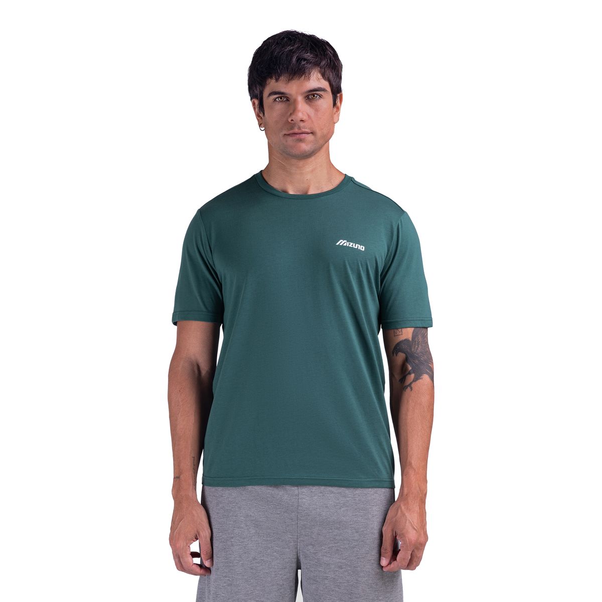Camiseta Mizuno Basic Logo 2 Masculino P Verde