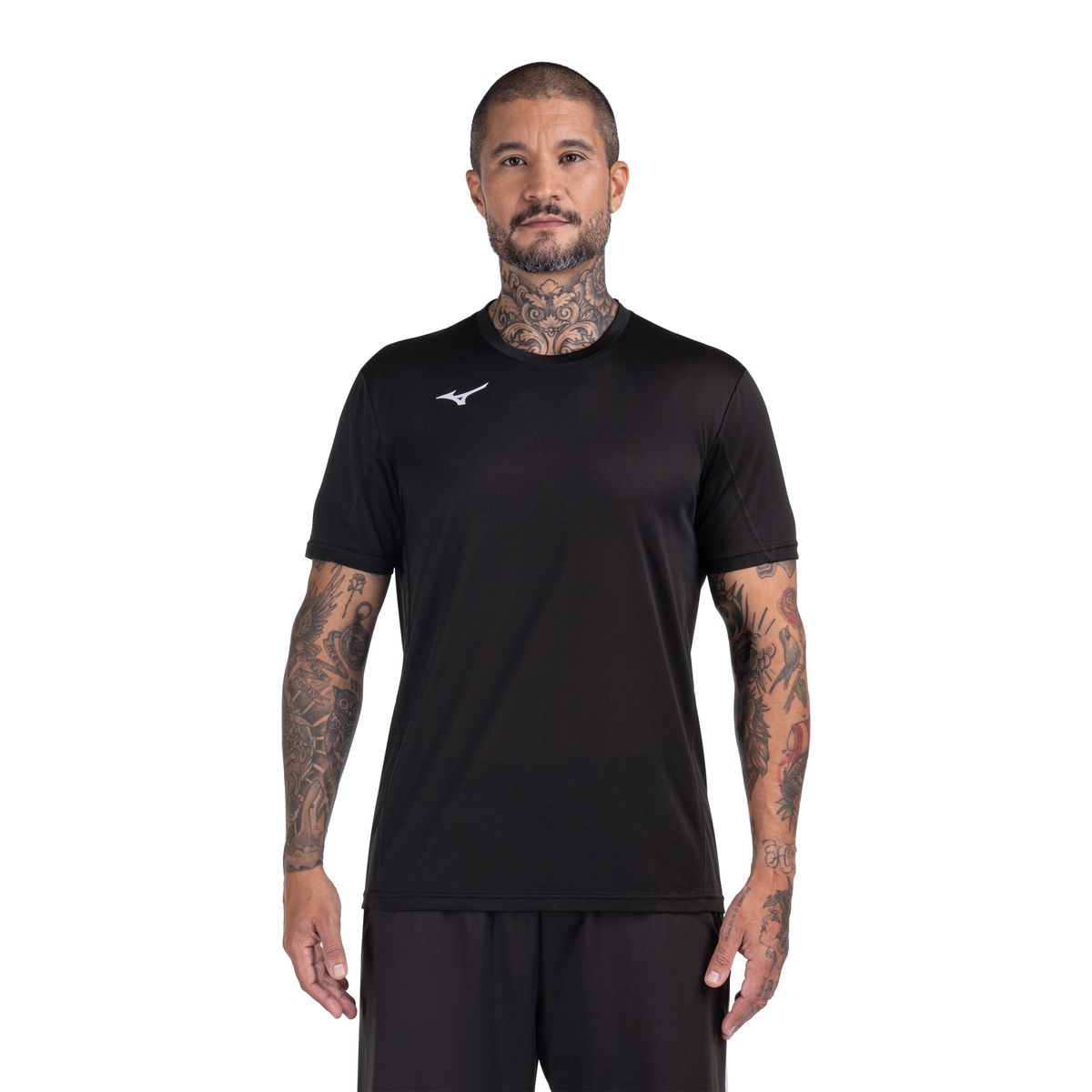 Camiseta de Treino Mizuno Prime Masculina GG Preto