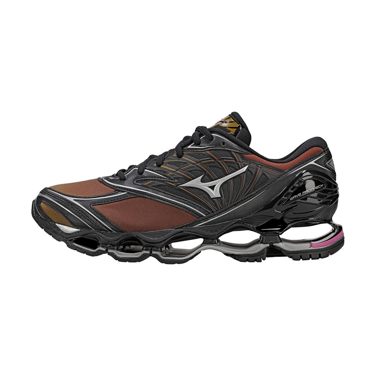 Tênis Mizuno Wave Prophecy LS Neon 44 Marrom