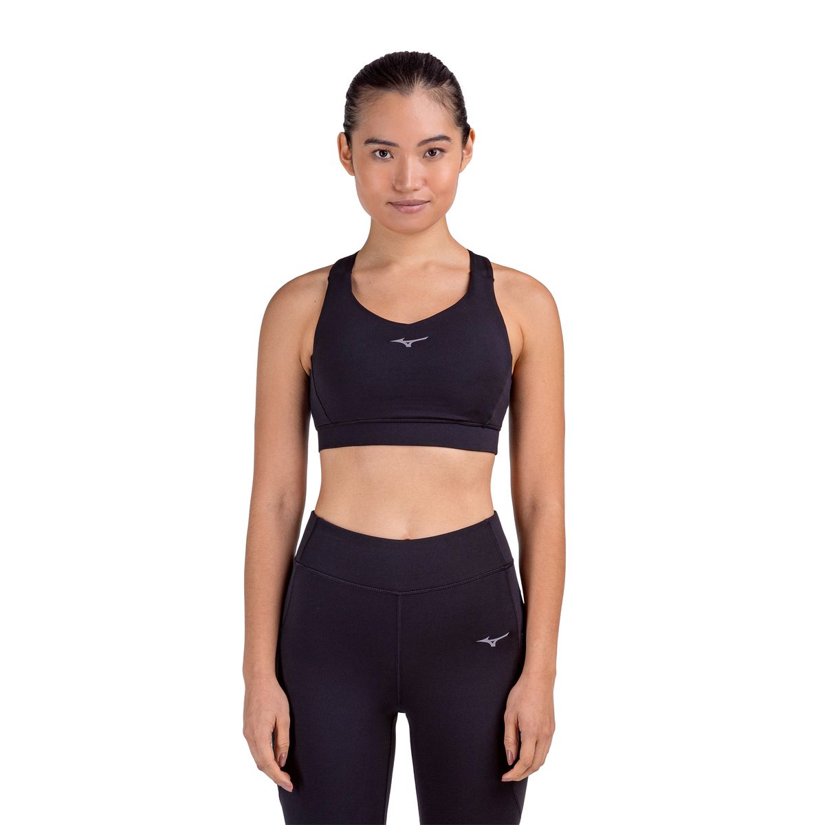 Top de Corrida Mizuno Compress Feminino GG Preto