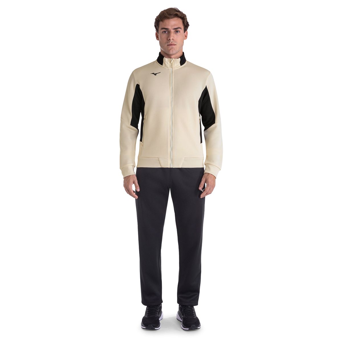 Conjunto de Agasalho Mizuno Root IV Masculino GG Bege