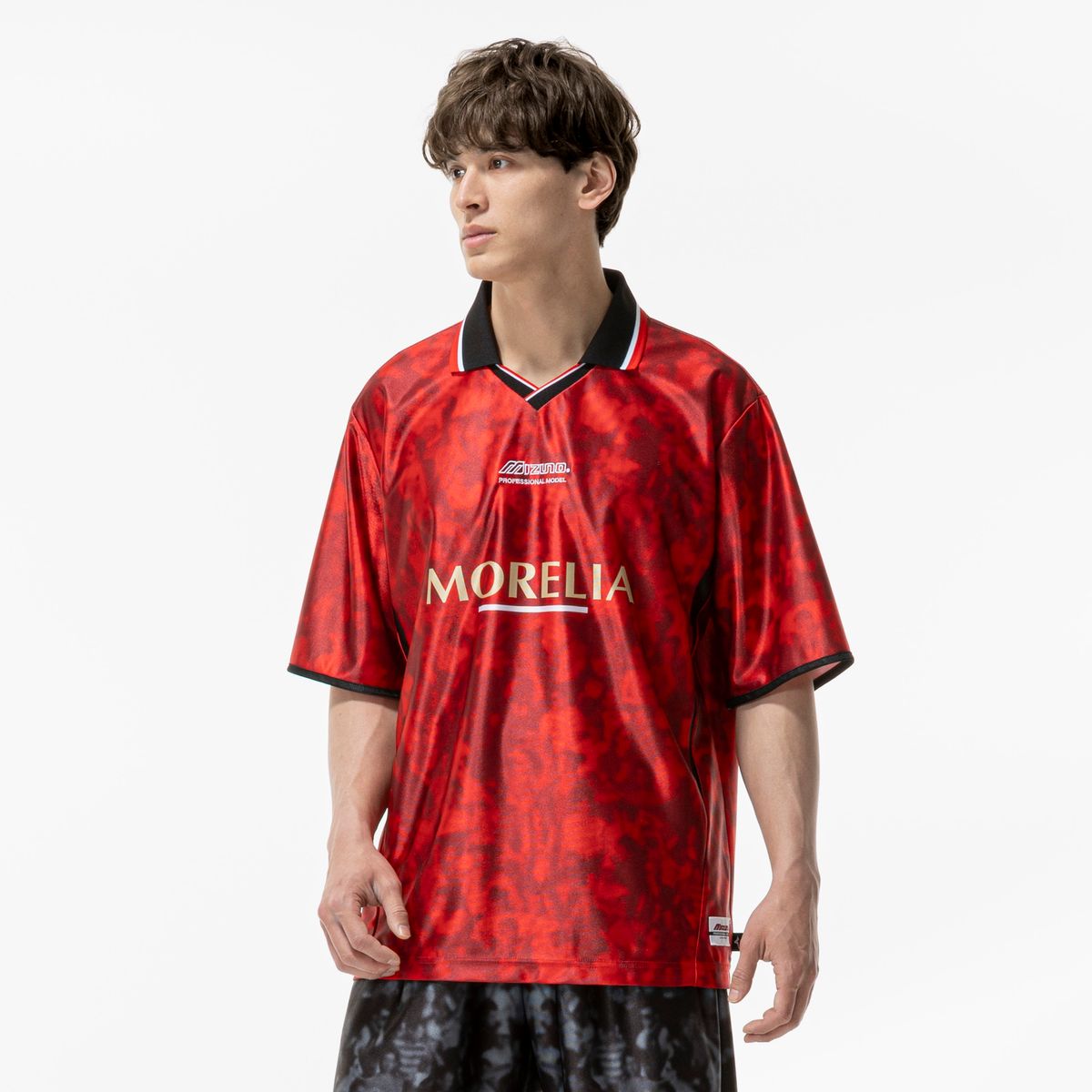 Camisa de Futebol Mizuno Morelia Classic Tee HS Masculina M Vermelho
