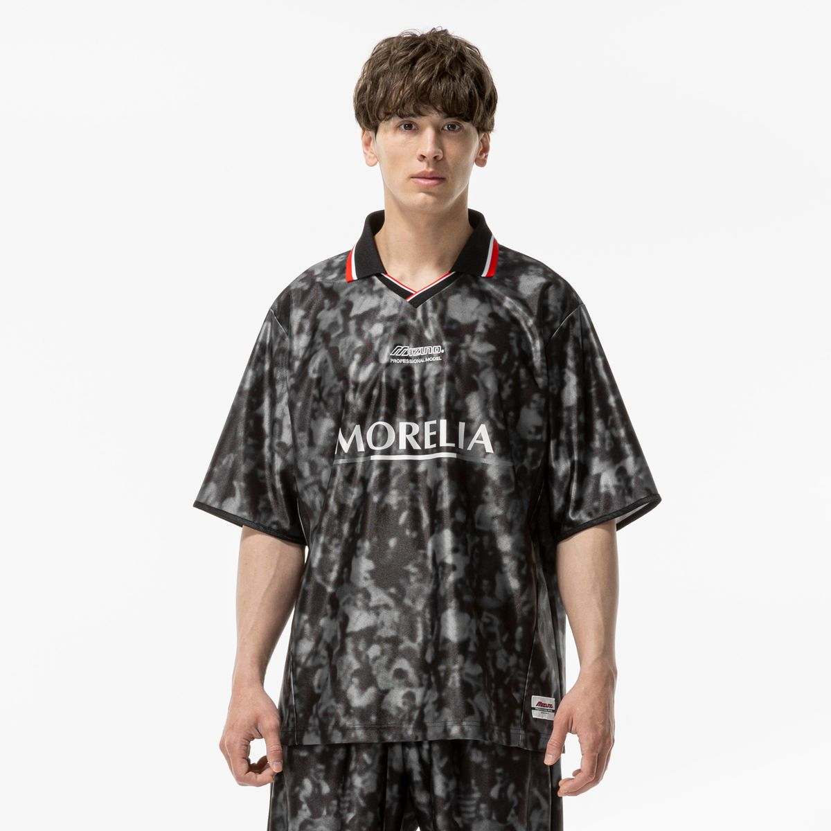Camisa de Futebol Mizuno Morelia Classic Tee HS Masculina EG Preto