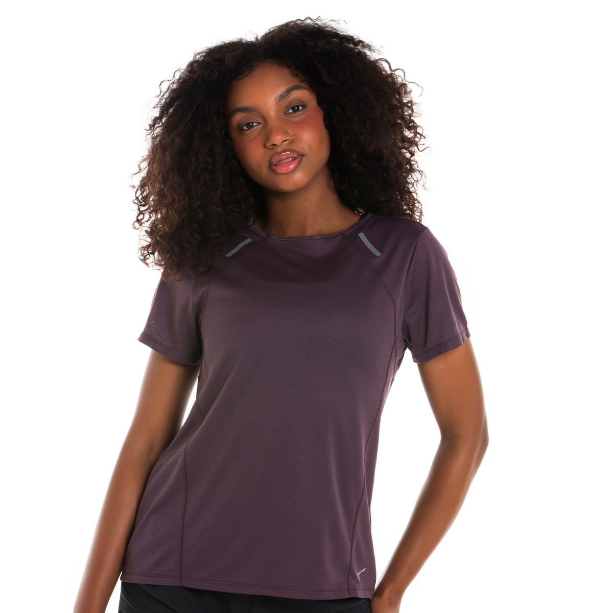 Camiseta de Corrida Mizuno DryAeroFlow Feminina G Roxo