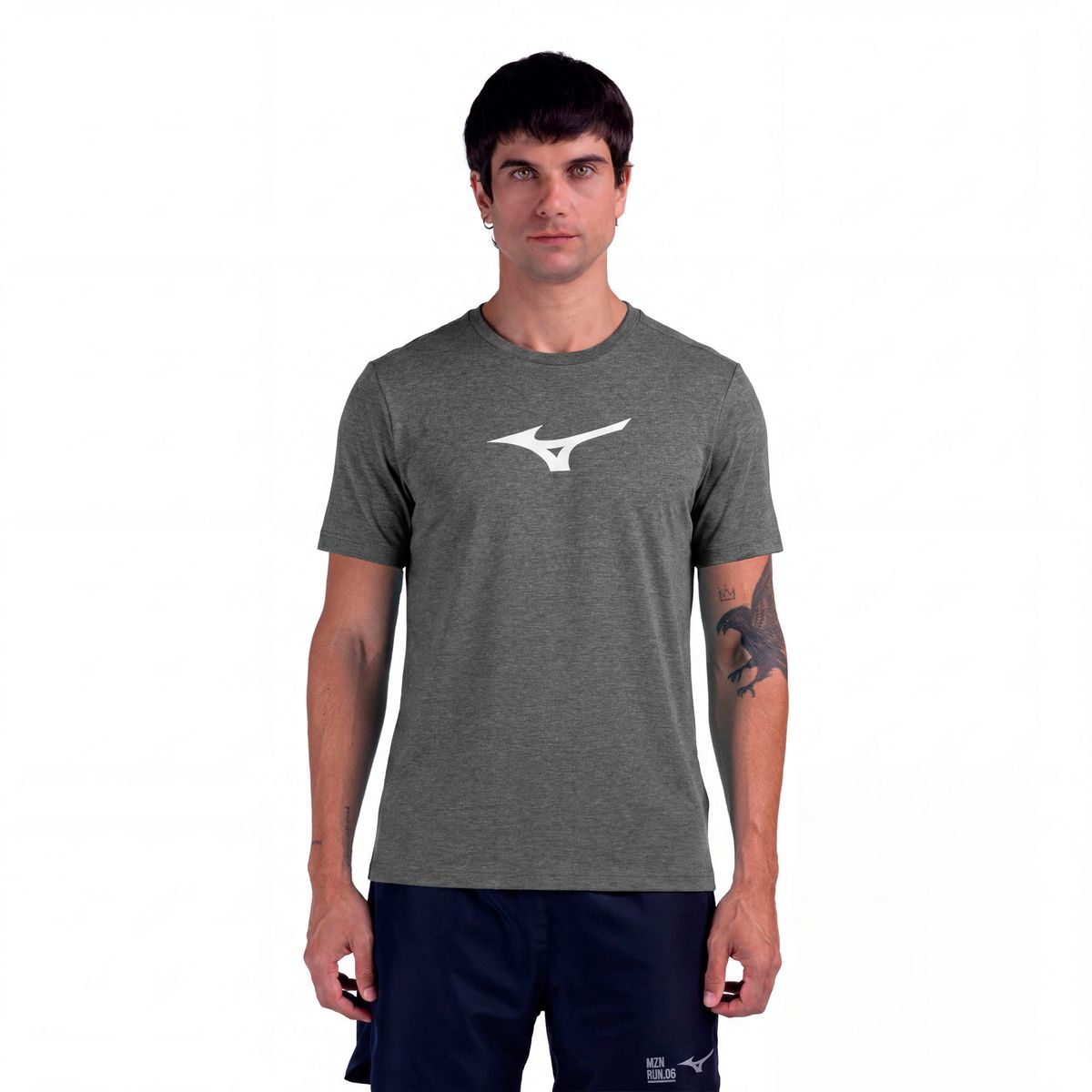 Camiseta de Treino Mizuno Lifestyle Masculina P Cinza