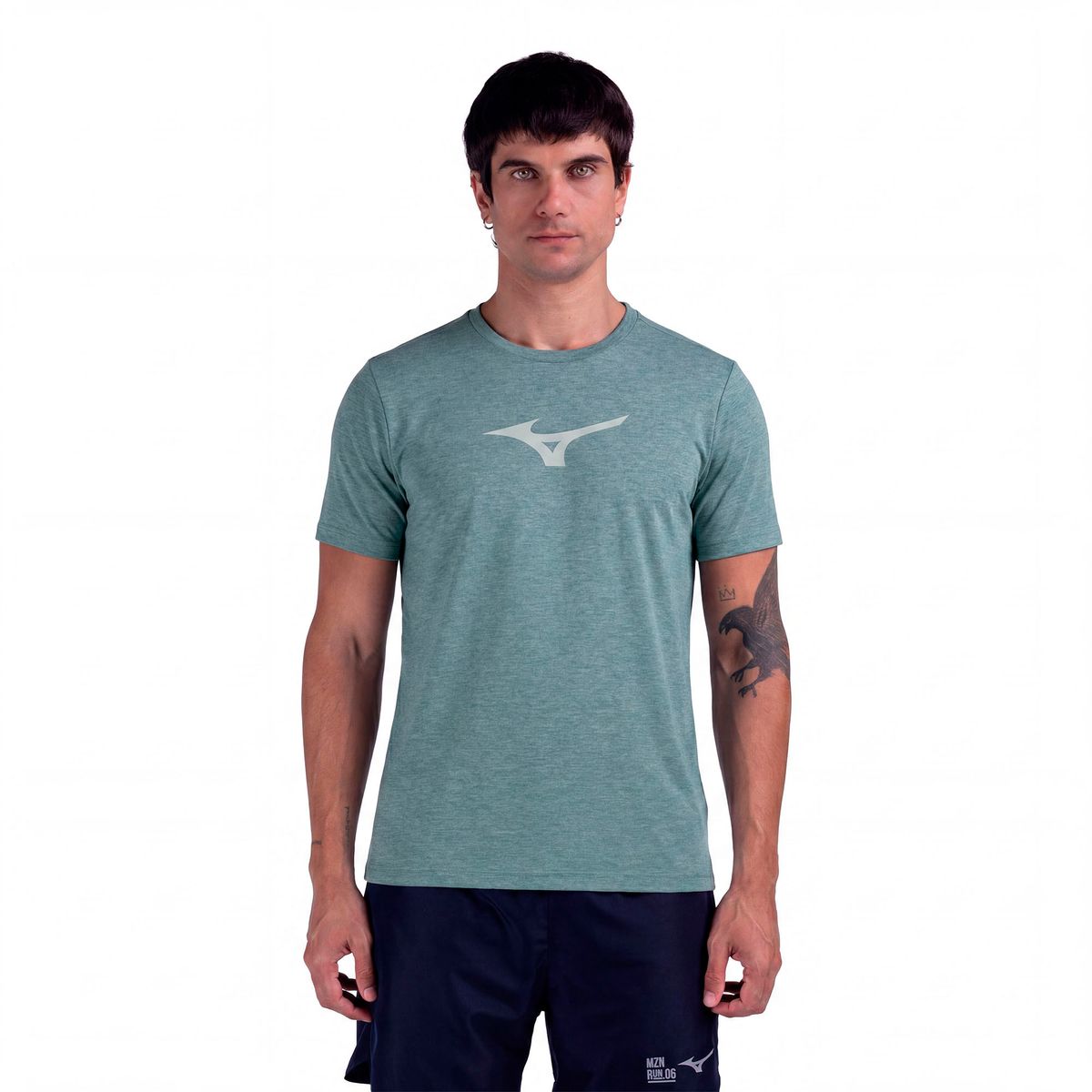 Camiseta de Treino Mizuno Lifestyle Masculina M Verde