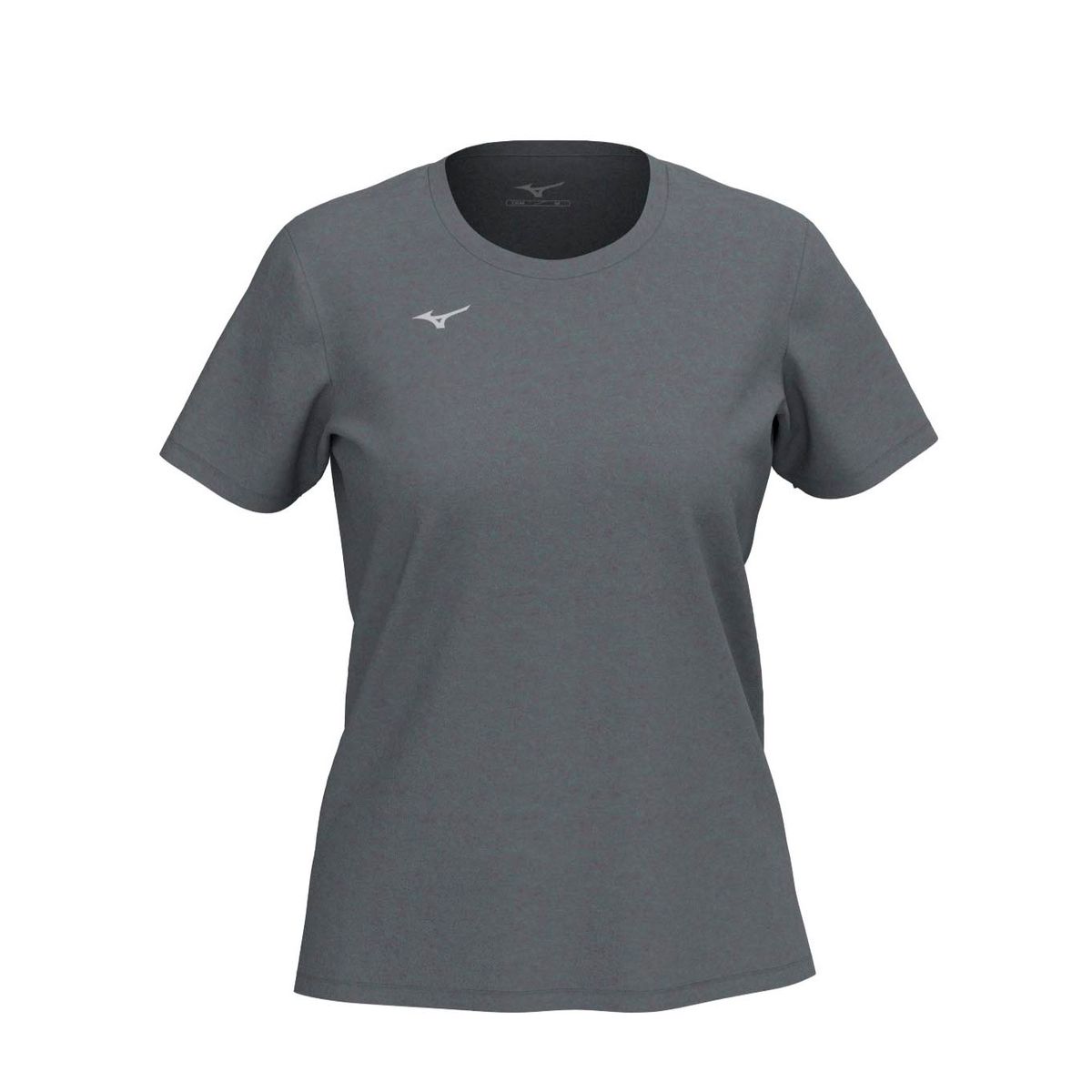 Camiseta de Treino Mizuno Lifestyle Logo Feminina P Cinza