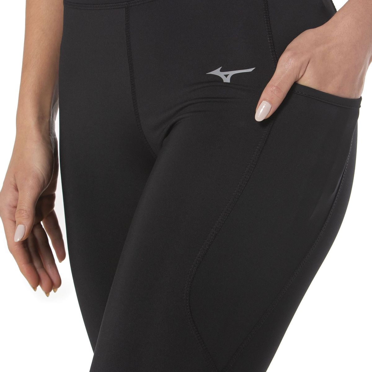 Legging de Corrida Mizuno Compress Feminina GG Preto
