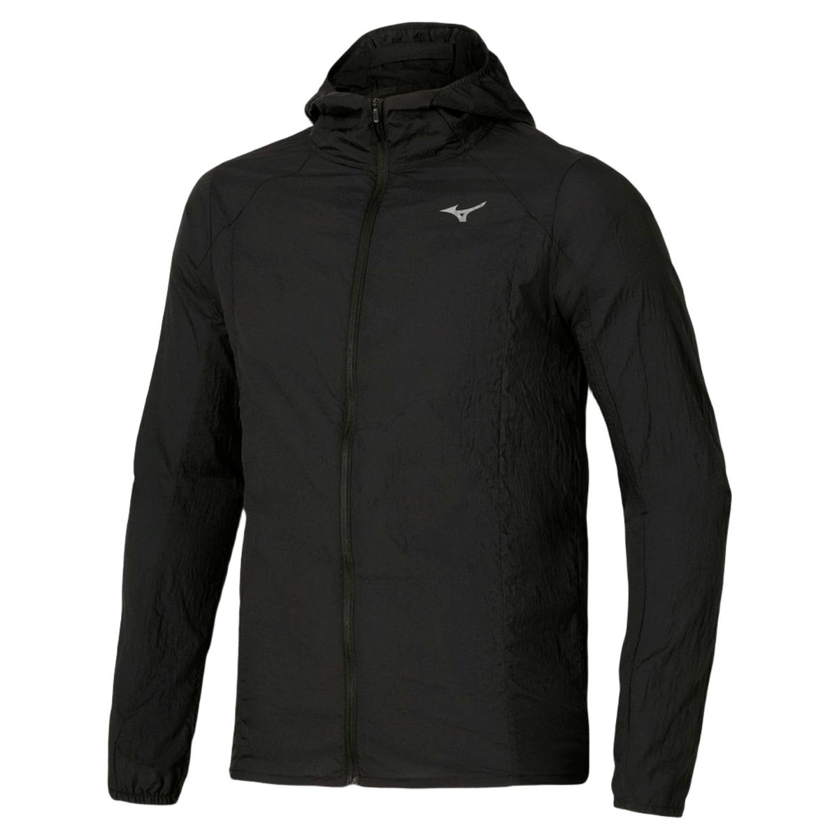 Jaqueta de Corrida Mizuno Tech Light Hooded Masculina P Preto